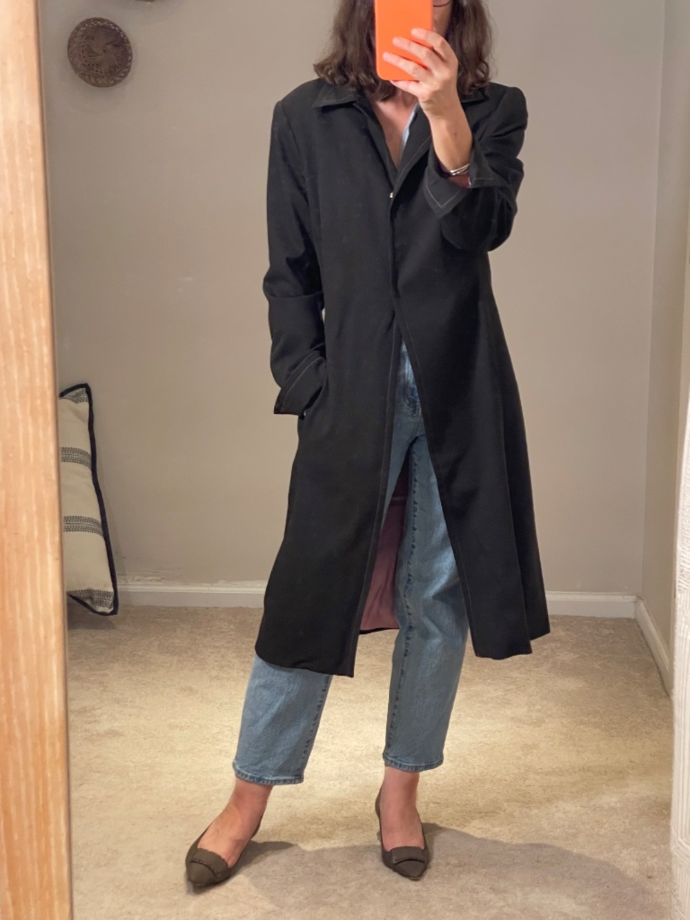 Hugo Buscati brown and pink spring trench coat women 12